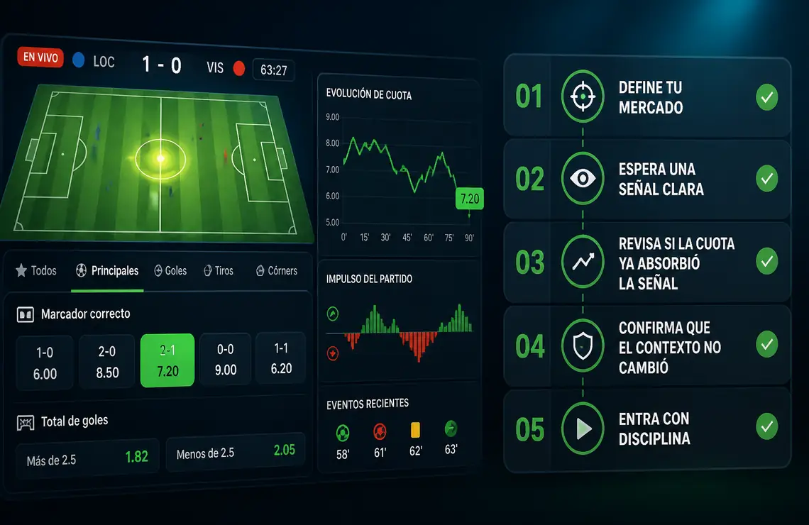 estrategia control momento apuestas en vivo
