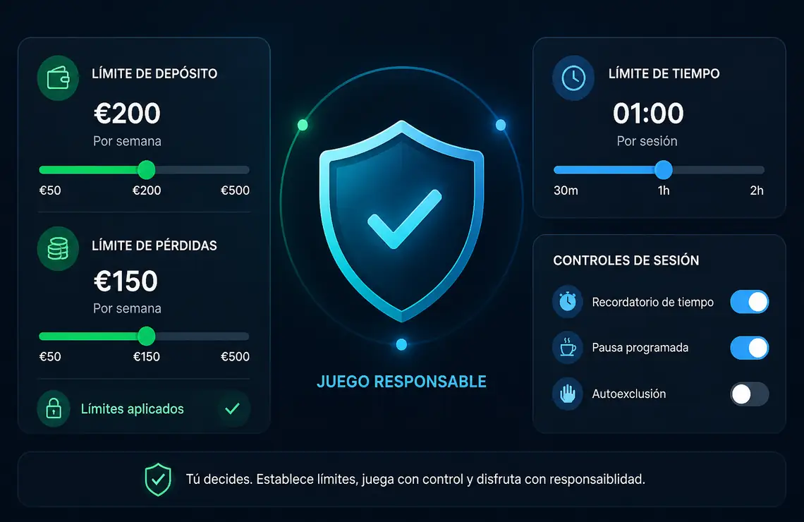 Límites personales y presupuesto en juego responsable